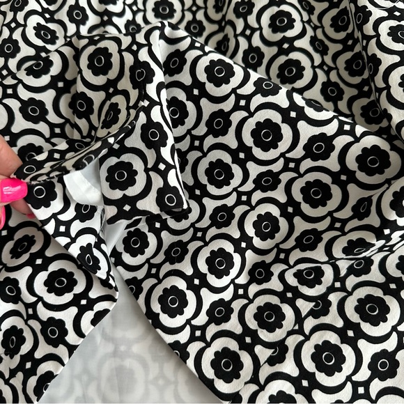 Nine West Sleeveless Dress Black and White Pattern  Women’s Size 2 NWT - Picture 8 of 16